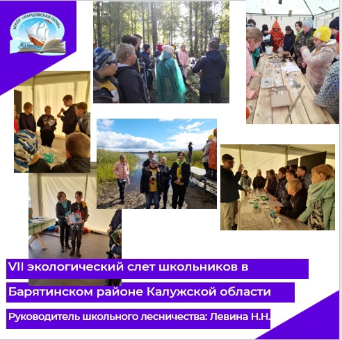 VII экологический слёт школьников в Барятинском районе Калужской области.